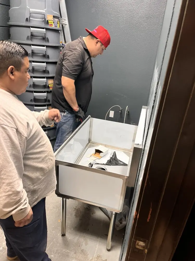 Commercial plumbing and sink installation in Center Lake
